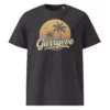 Funny Irish holiday t-shirt with sunset and palm tree Garryvoe design