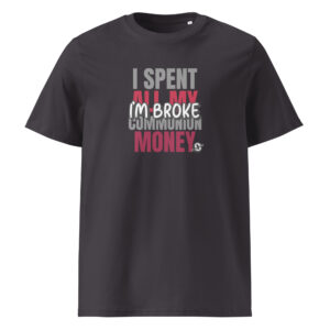 Funny Irish t-shirt for adults – I Spent All My Communion Money design