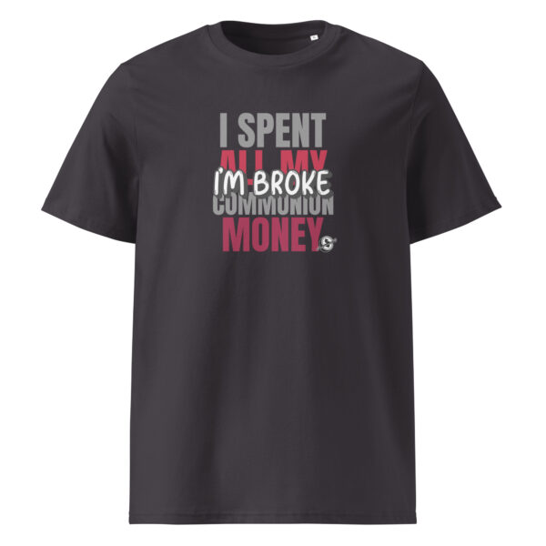 Funny Irish t-shirt for adults – I Spent All My Communion Money design