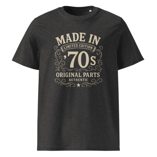 1970s birthday t-shirt with vintage made in the 70s Irish design