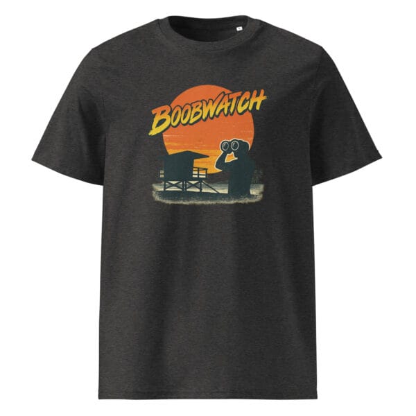 Baywatch parody T-shirt with funny lifeguard cartoon design