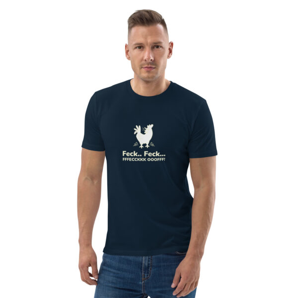 Funny Irish T-Shirt – Feck Feck Off Chicken Parody Tee - Image 3