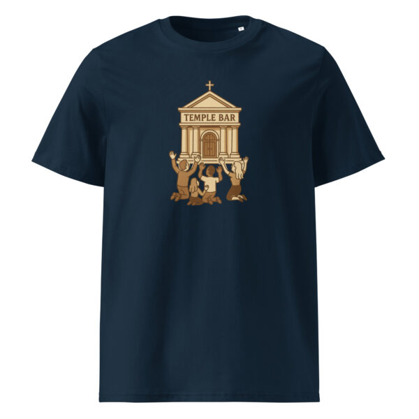funny Temple Bar t-shirt with Irish pub cartoon design