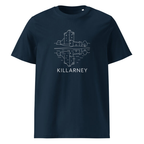 Ross Castle t-shirt with minimalist line drawing design