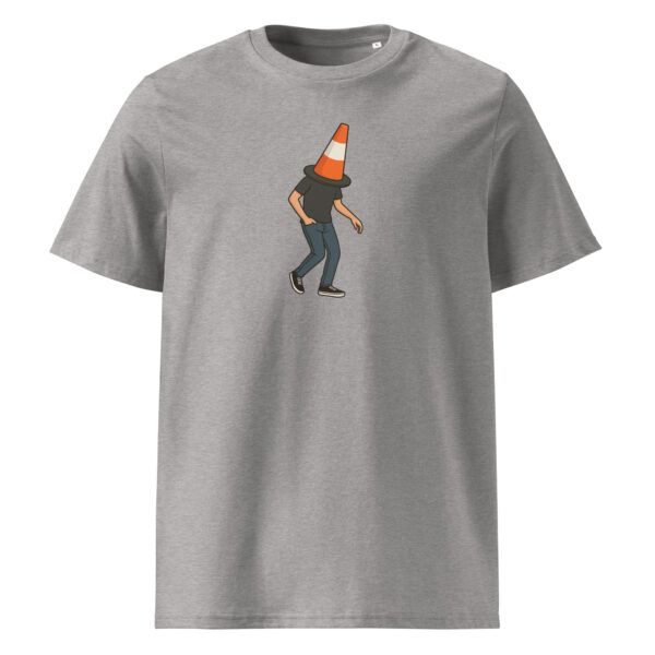 Funny Irish graphic t-shirt with cartoon character wearing a traffic cone hat