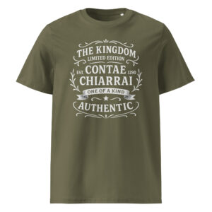 Kerry county t-shirt with Contae Chiarraí vintage heritage print