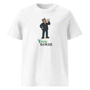 young banger t-shirt featuring Pat Mustard from Father Ted