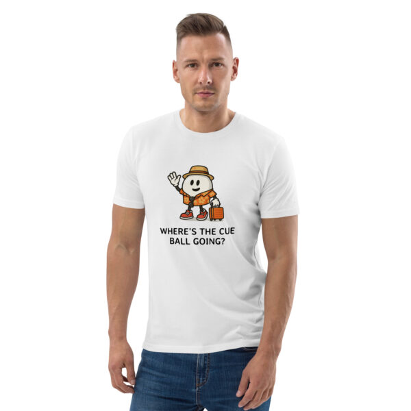 Funny Snooker T-Shirt – Where’s the Cue Ball Going? - Image 2