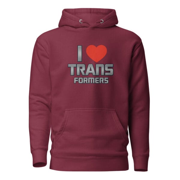 I Love Transformers Unisex Hoodie - Image 3
