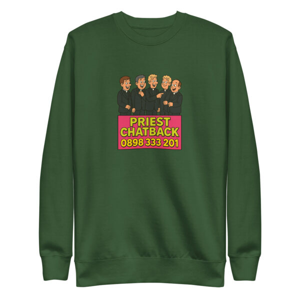 Priest Chatback Unisex Sweatshirt - Image 3