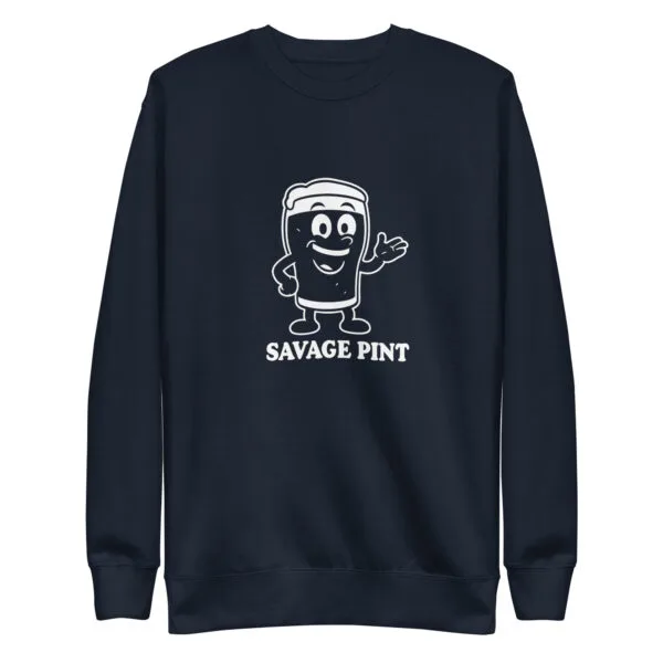 Savage Pint Unisex Sweatshirt - Image 2