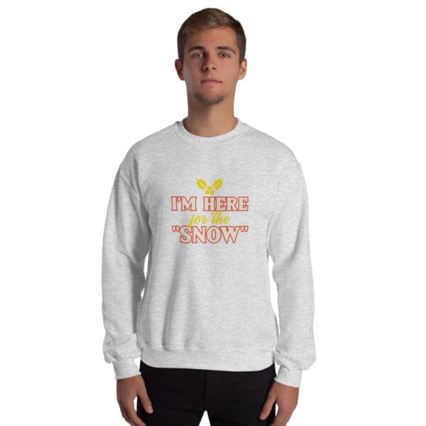 I'm Here for the "Snow" Jumper – Funny Unisex Party Christmas Jumper - Image 18