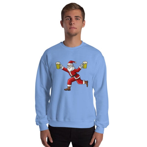 Beer-Run Santa Jumper – Funny Unisex Christmas Sweatshirt - Image 12