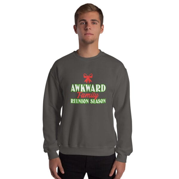 Awkward Family Reunion Season Jumper – Funny Unisex Christmas Sweatshirt - Image 10