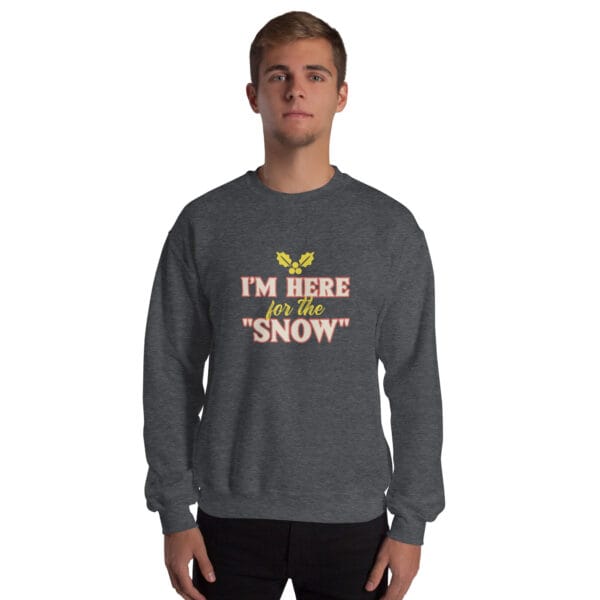 I'm Here for the "Snow" Jumper – Funny Unisex Party Christmas Jumper - Image 10