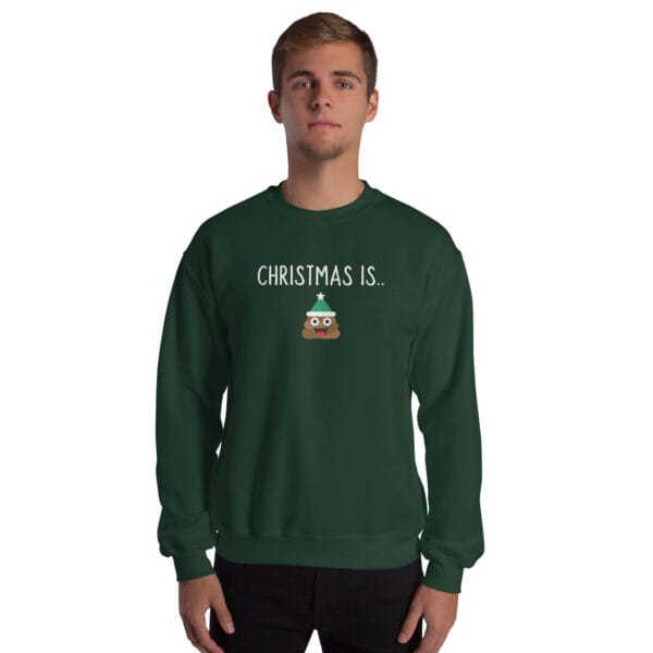 Funny poop emoji jumper with sarcastic Christmas text