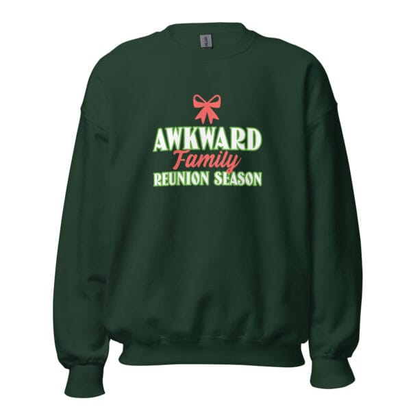 Awkward Family Reunion Season Jumper – Funny Unisex Christmas Sweatshirt - Image 3