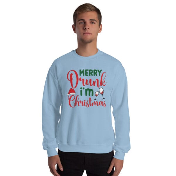 Merry Drunk I’m Christmas Jumper – Funny Unisex Holiday Sweatshirt - Image 13