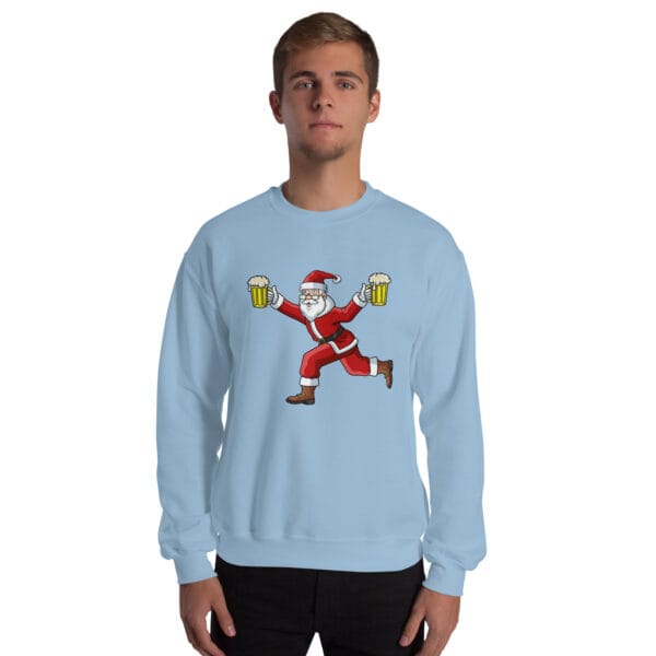 Beer-Run Santa Jumper – Funny Unisex Christmas Sweatshirt - Image 13