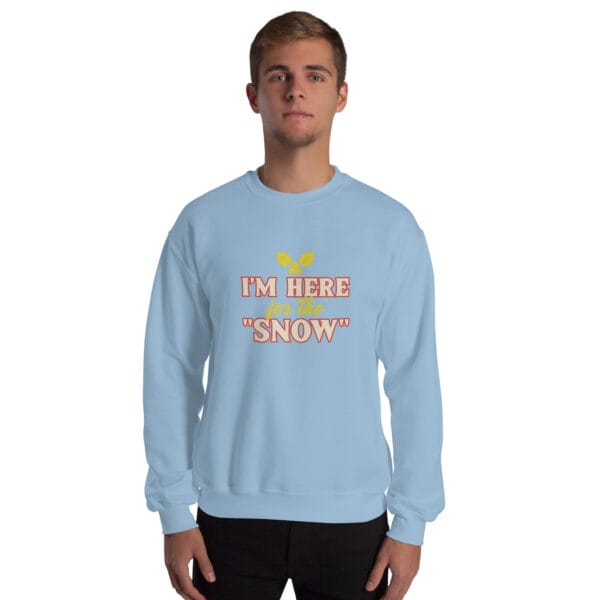 I'm Here for the "Snow" Jumper – Funny Unisex Party Christmas Jumper - Image 16