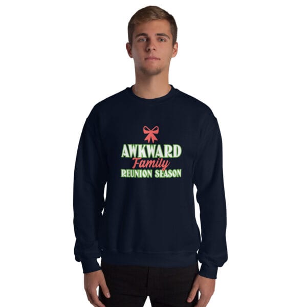 Awkward Family Reunion Season Jumper – Funny Unisex Christmas Sweatshirt - Image 6