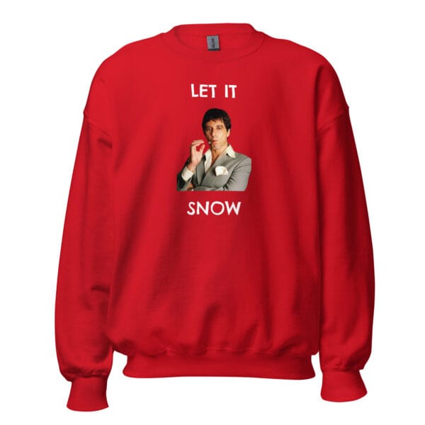 Let It Snow Jumper – Funny Dark Humour Christmas Sweatshirt (Unisex) - Image 2