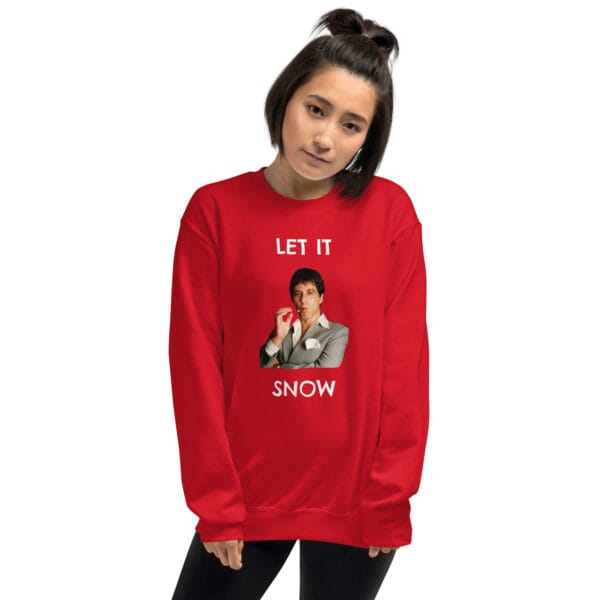 Let It Snow Jumper – Funny Dark Humour Christmas Sweatshirt (Unisex) - Image 3