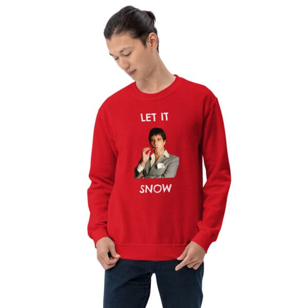 Let It Snow Jumper – Funny Dark Humour Christmas Sweatshirt (Unisex) - Image 4