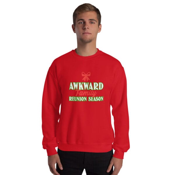 Awkward Family Reunion Season Jumper – Funny Unisex Christmas Sweatshirt - Image 7