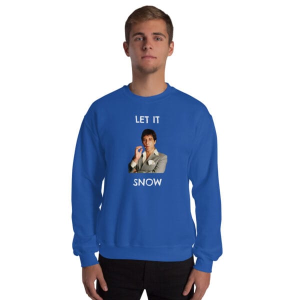 Let It Snow Jumper – Funny Dark Humour Christmas Sweatshirt (Unisex) - Image 7