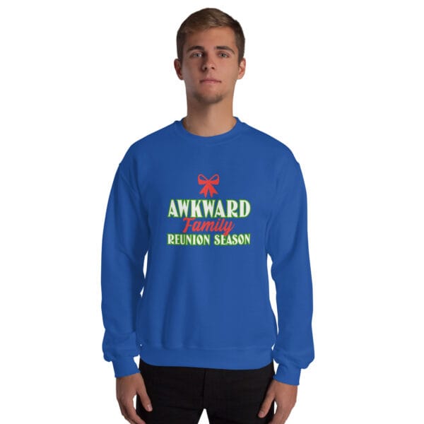 Awkward Family Reunion Season Jumper – Funny Unisex Christmas Sweatshirt - Image 9