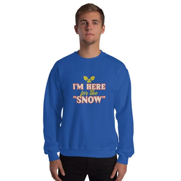 I'm Here for the "Snow" Jumper – Funny Unisex Party Christmas Jumper - Image 11