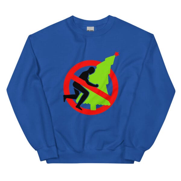 Funny “No Humping the Christmas Tree” Jumper | Adult Humor Xmas Sweater - Image 5