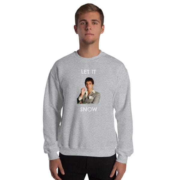Let It Snow Jumper – Funny Dark Humour Christmas Sweatshirt (Unisex) - Image 10