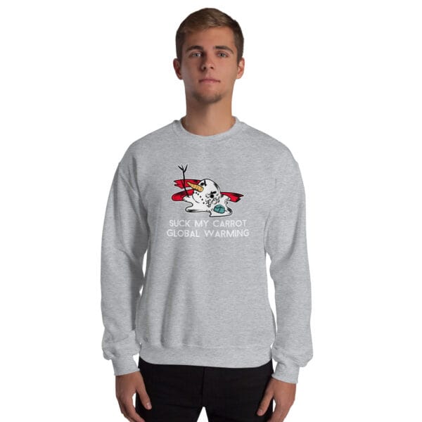 Suck My Carrot Jumper – Funny Anti-Global Warming Christmas Sweatshirt (Unisex) - Image 12