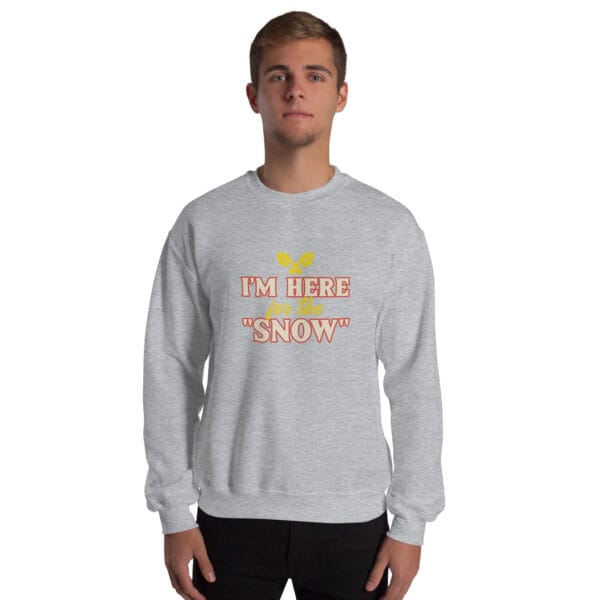 I'm Here for the "Snow" Jumper – Funny Unisex Party Christmas Jumper - Image 17