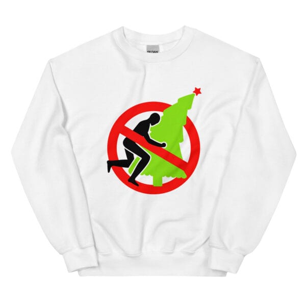 Funny “No Humping the Christmas Tree” Jumper | Adult Humor Xmas Sweater