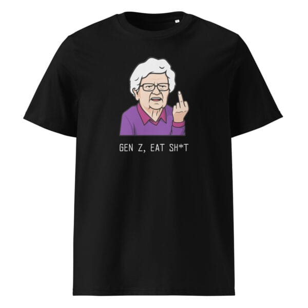Gen Z Eat Sh*t T-Shirt – Funny Rude Cartoon Tee for Sarcastic Humor - Image 5