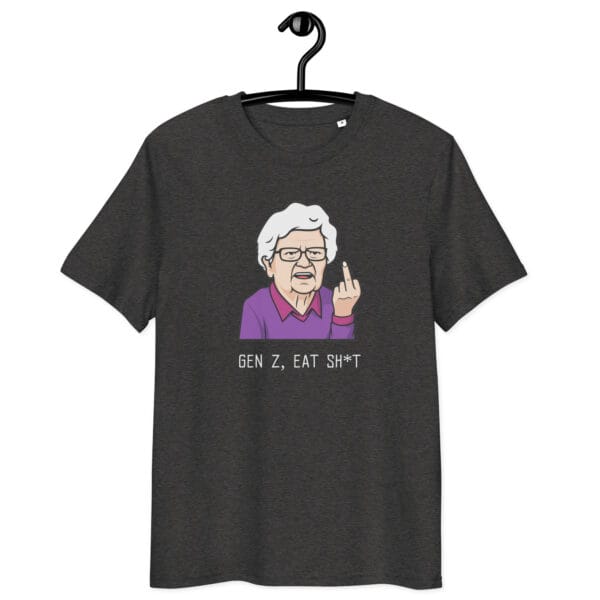 Gen Z Eat Sh*t T-Shirt – Funny Rude Cartoon Tee for Sarcastic Humor - Image 4