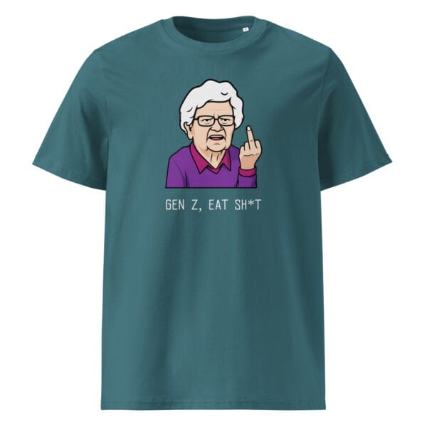 Gen Z Eat Sh*t T-Shirt – Funny Rude Cartoon Tee for Sarcastic Humor - Image 10